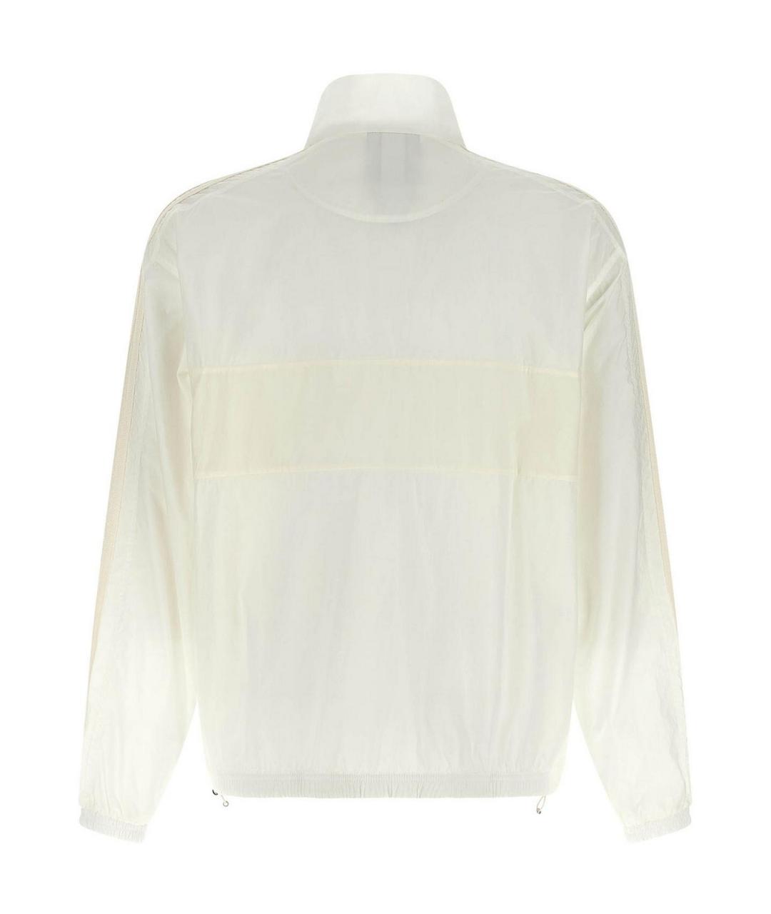 ADIDAS Белая полиамидовая куртка, фото 2