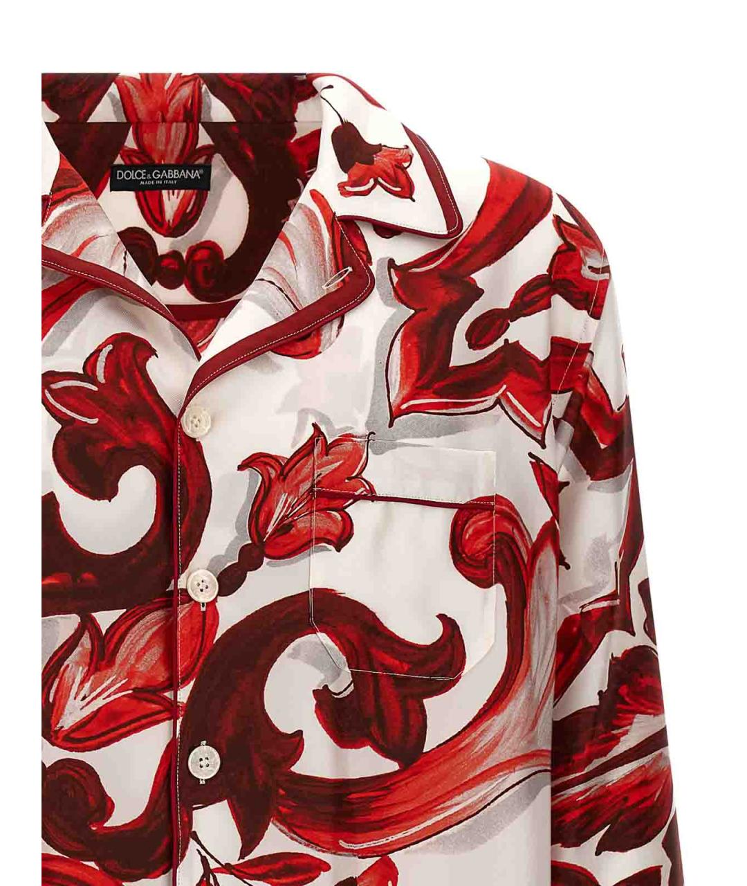 DOLCE&GABBANA Мульти шелковая кэжуал рубашка, фото 3