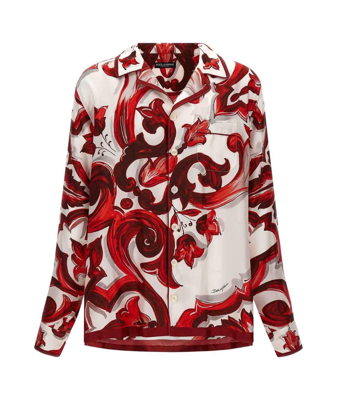 DOLCE&GABBANA Мульти шелковая кэжуал рубашка, фото 1