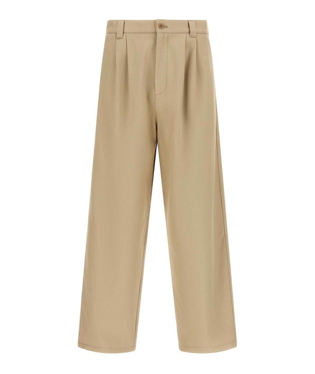 A.P.C. Бежевые хлопковые повседневные брюки, фото 1