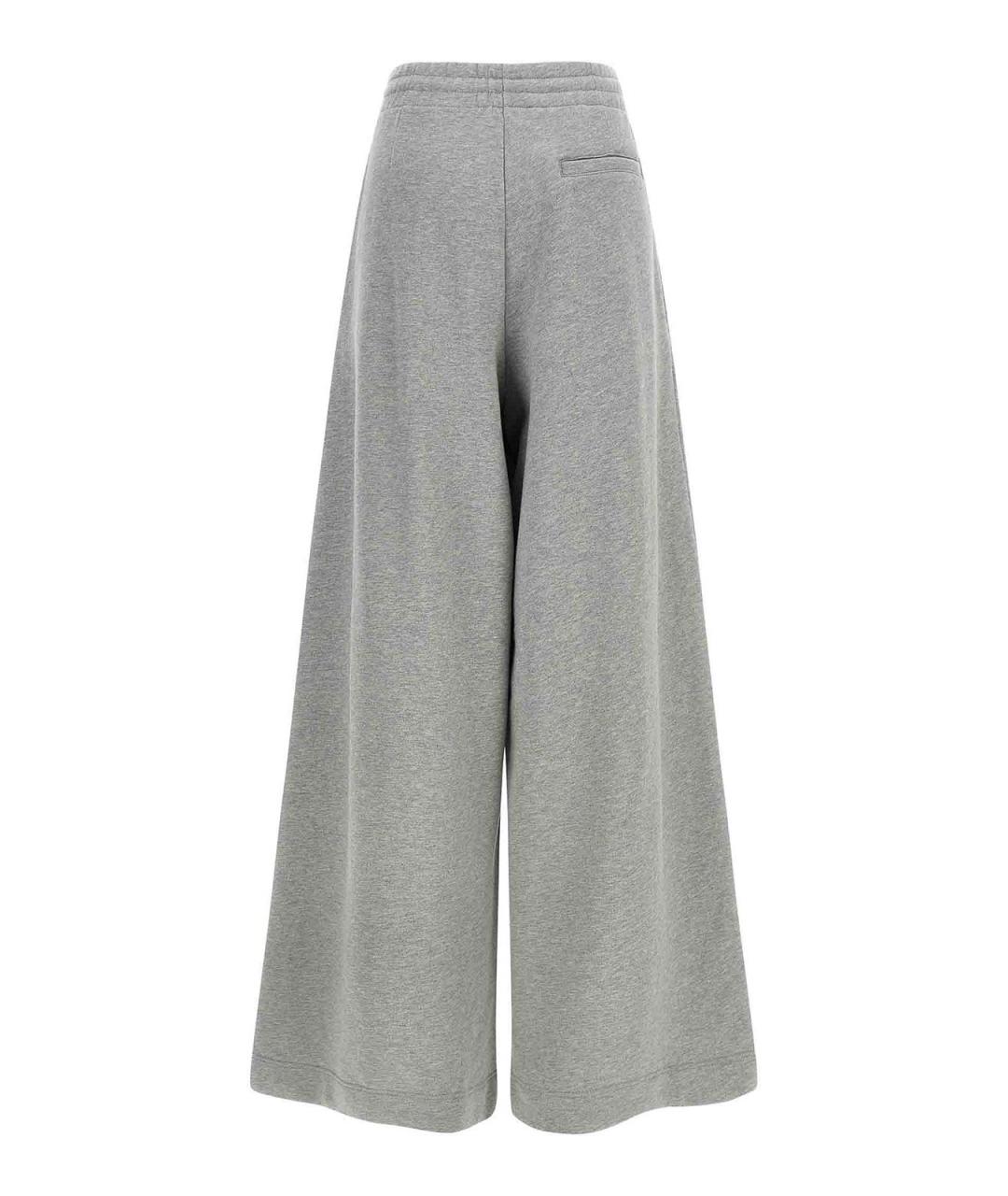 DRIES VAN NOTEN Серые хлопковые брюки широкие, фото 2