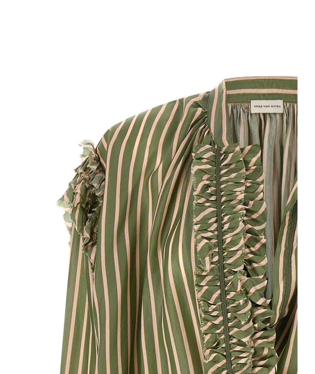 DRIES VAN NOTEN Зеленая рубашка, фото 3