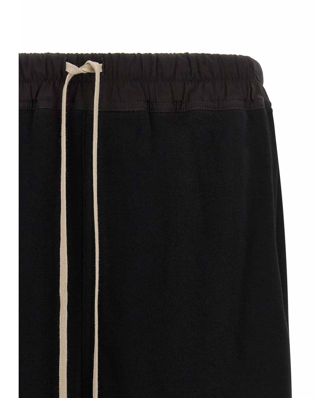 RICK OWENS Черные хлопковые шорты, фото 3