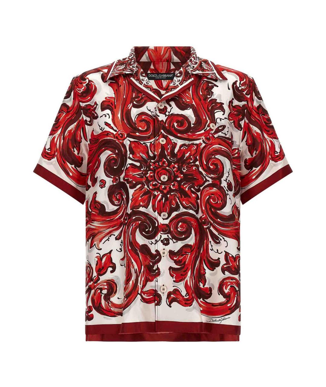 DOLCE&GABBANA Мульти шелковая кэжуал рубашка, фото 1