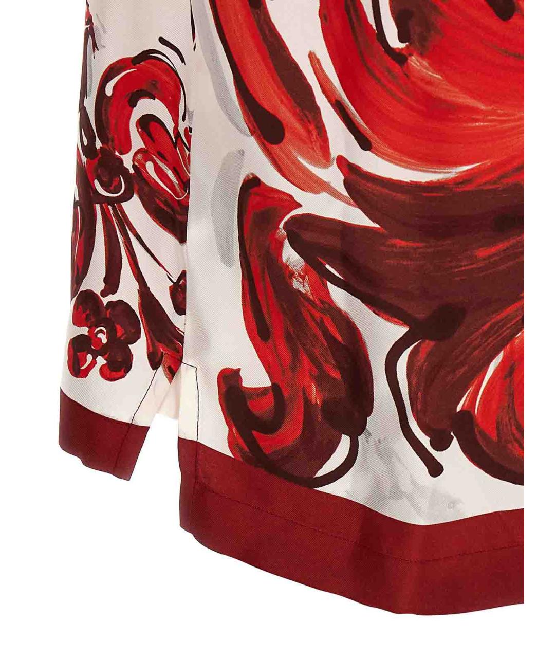 DOLCE&GABBANA Мульти шелковая кэжуал рубашка, фото 4