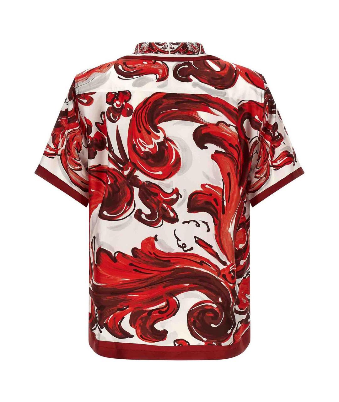DOLCE&GABBANA Мульти шелковая кэжуал рубашка, фото 2