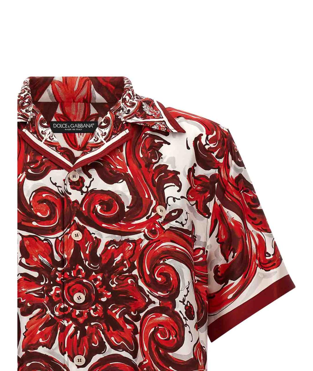 DOLCE&GABBANA Мульти шелковая кэжуал рубашка, фото 3