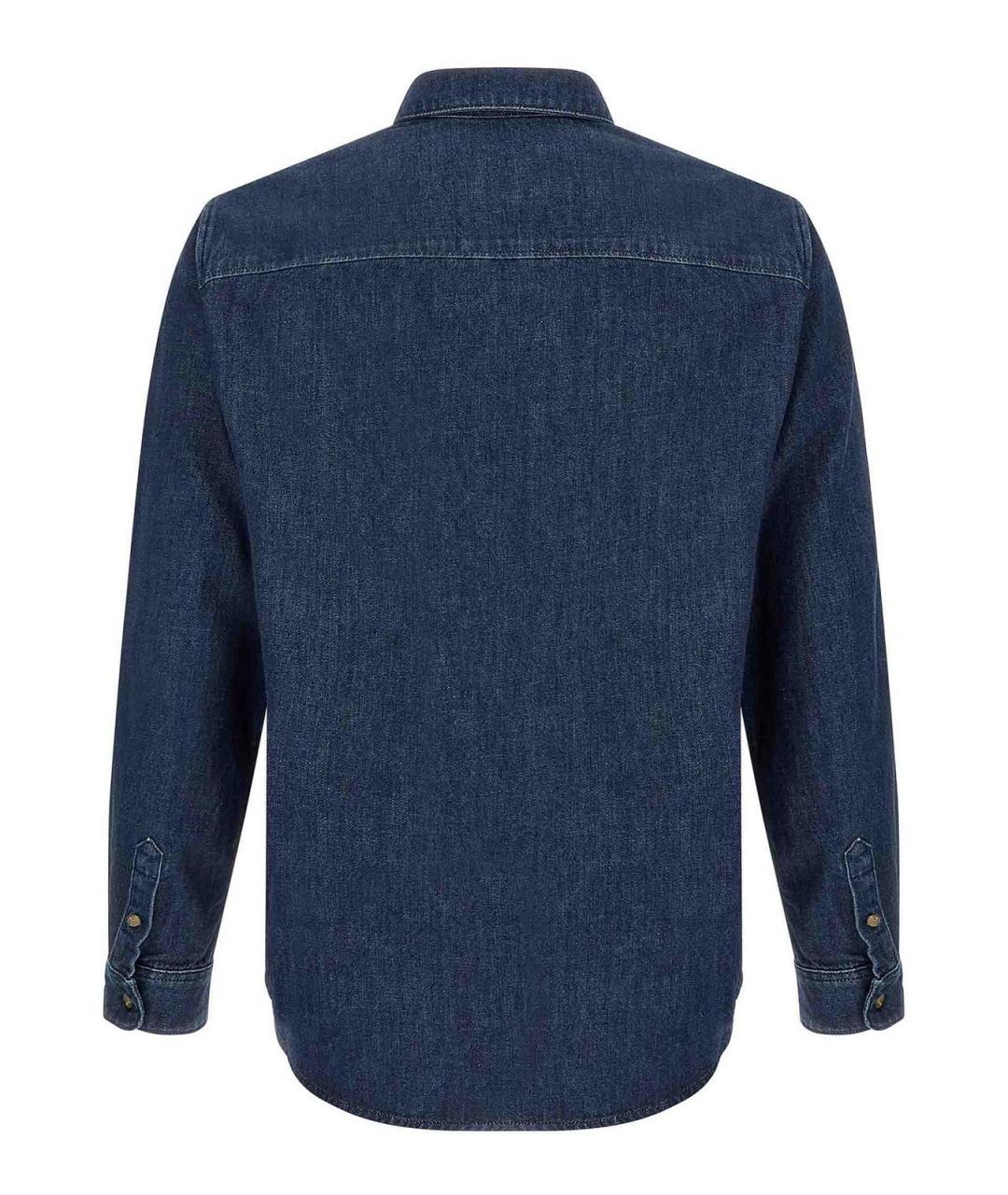 A.P.C. Синяя хлопковая кэжуал рубашка, фото 2