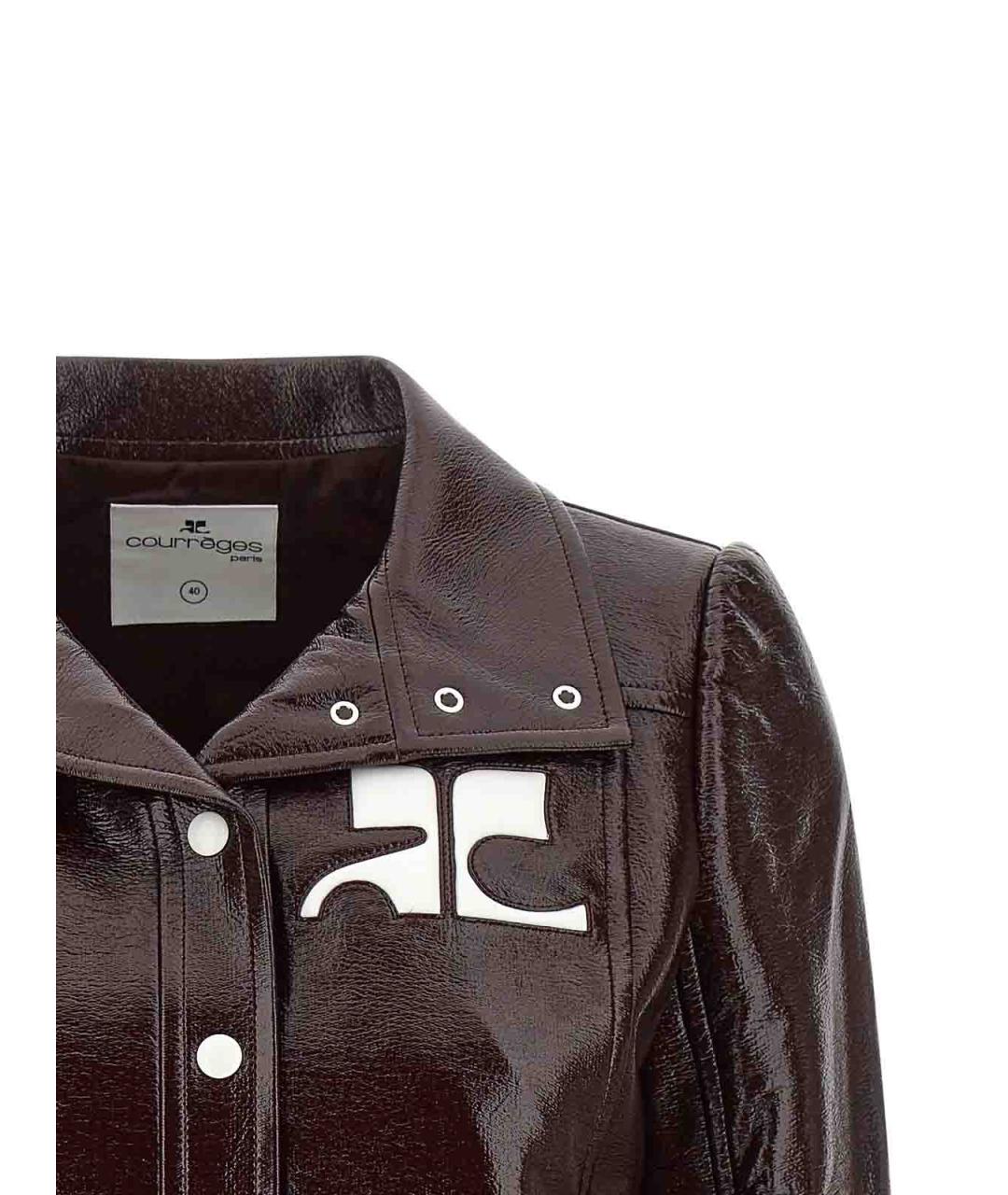 COURREGES Бордовая ацетатная куртка, фото 3