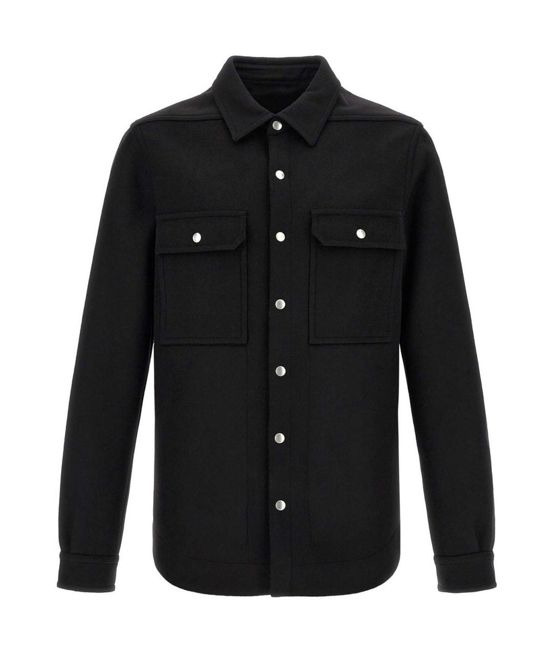 RICK OWENS Черная шерстяная куртка, фото 1