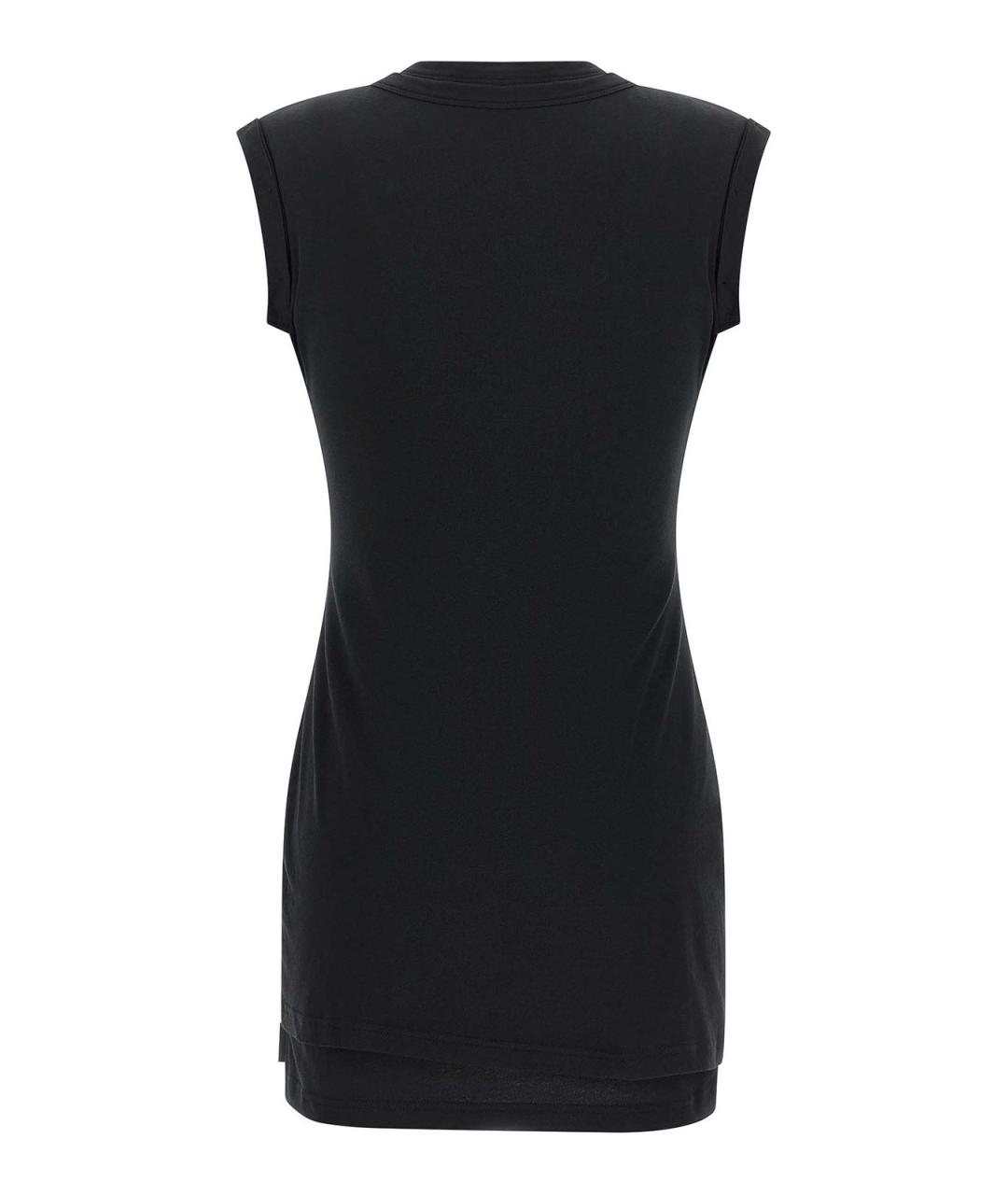 ALEXANDER WANG Черное хлопковое повседневное платье, фото 2