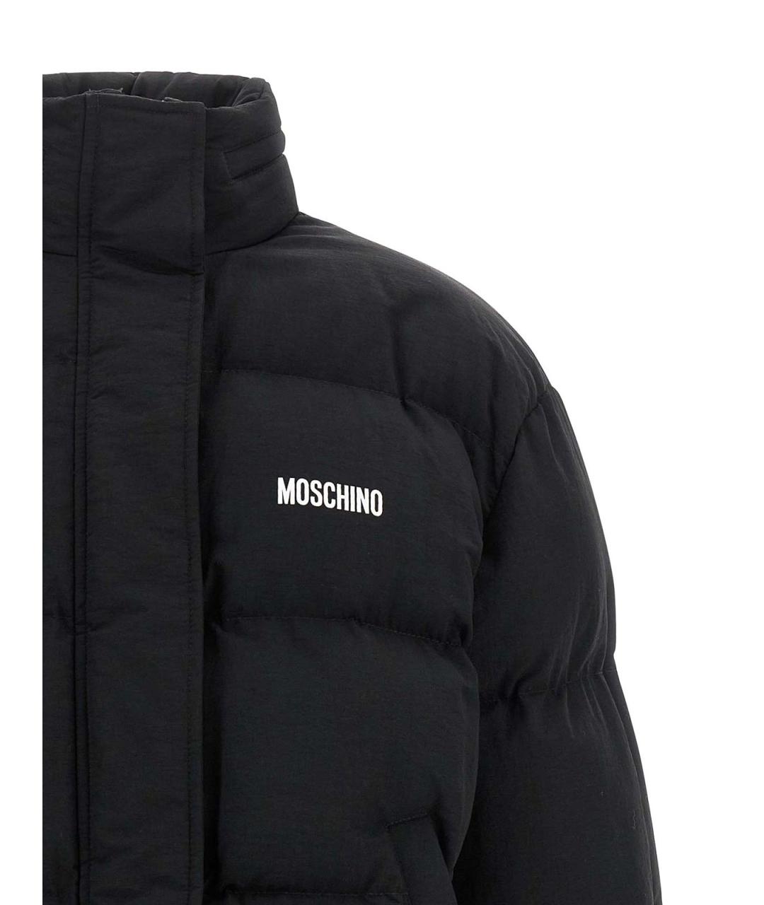MOSCHINO Черная полиамидовая куртка, фото 3