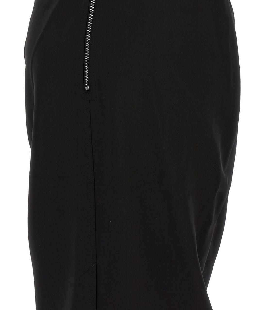 RICK OWENS Черное шерстяное коктейльное платье, фото 4