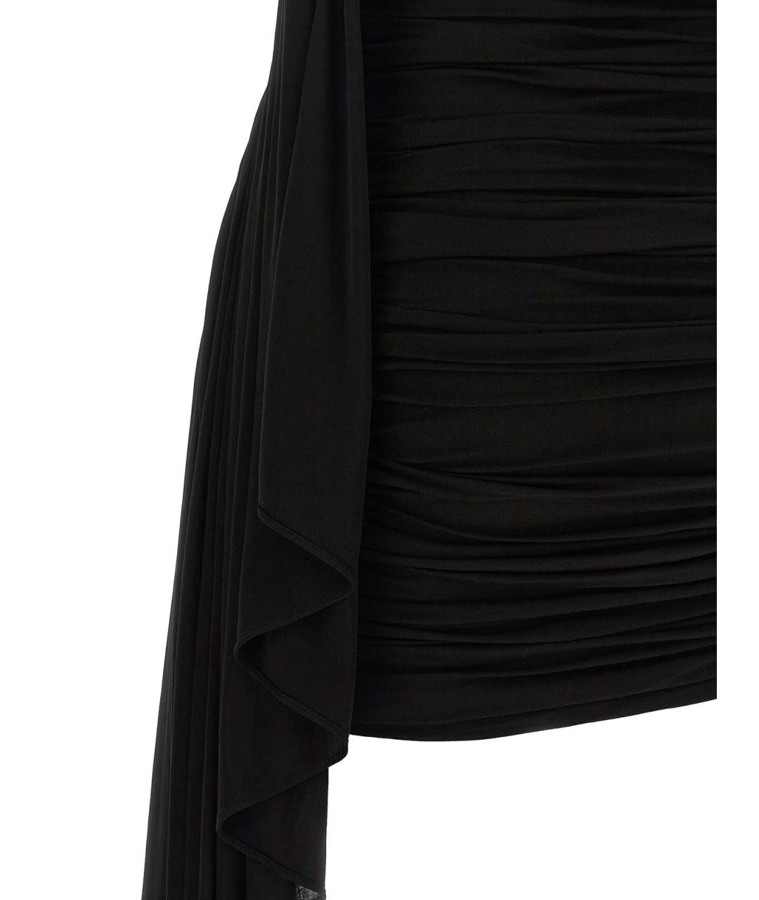 ALEXANDER WANG Черное вискозное коктейльное платье, фото 4