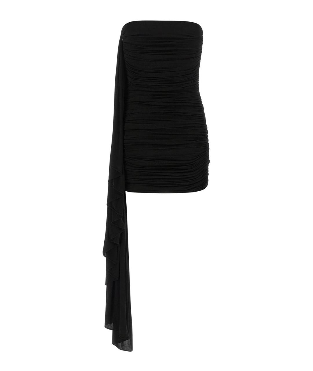 ALEXANDER WANG Черное вискозное коктейльное платье, фото 2