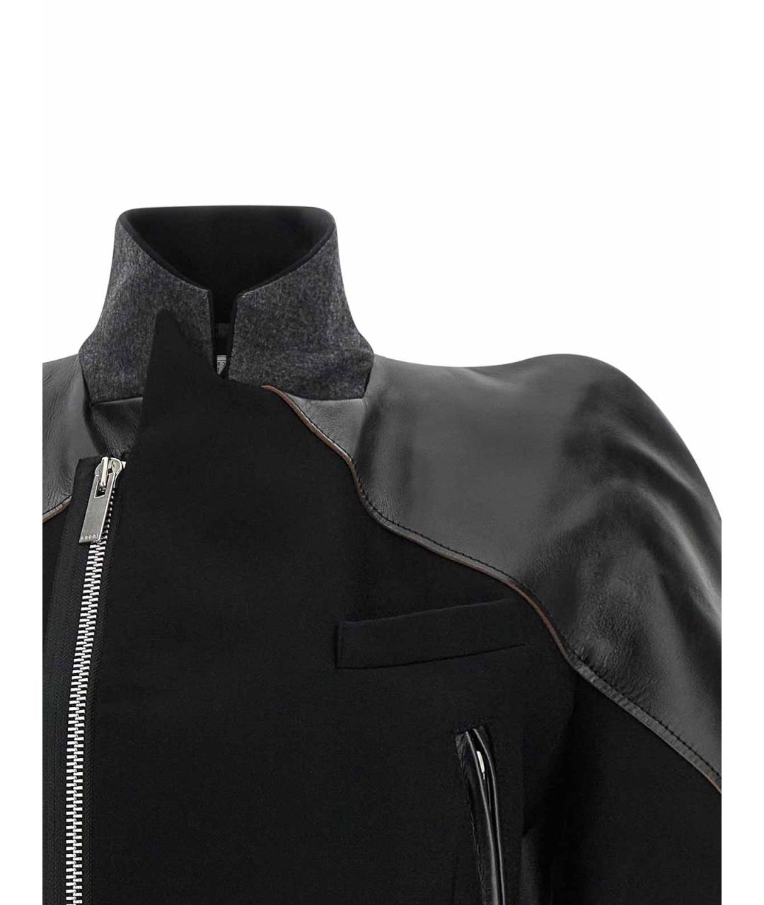 SACAI Черная шерстяная куртка, фото 4