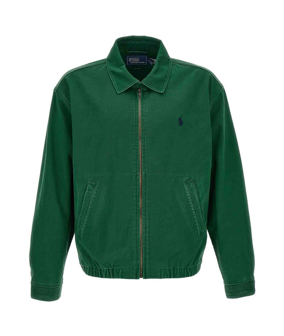 POLO RALPH LAUREN Зеленая хлопковая куртка, фото 1