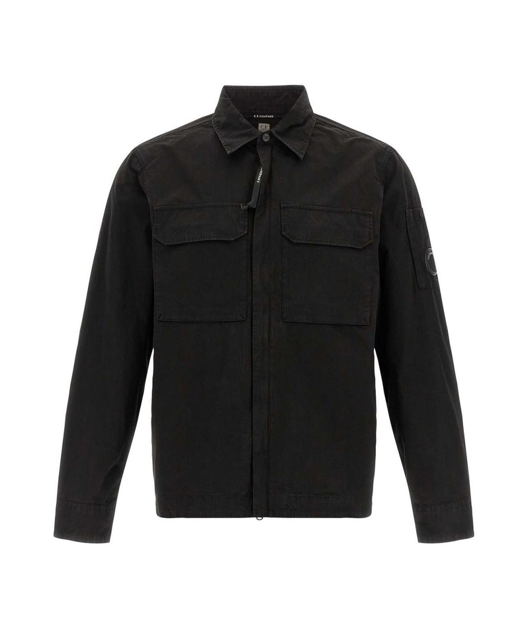 CP COMPANY Черная хлопковая кэжуал рубашка, фото 1
