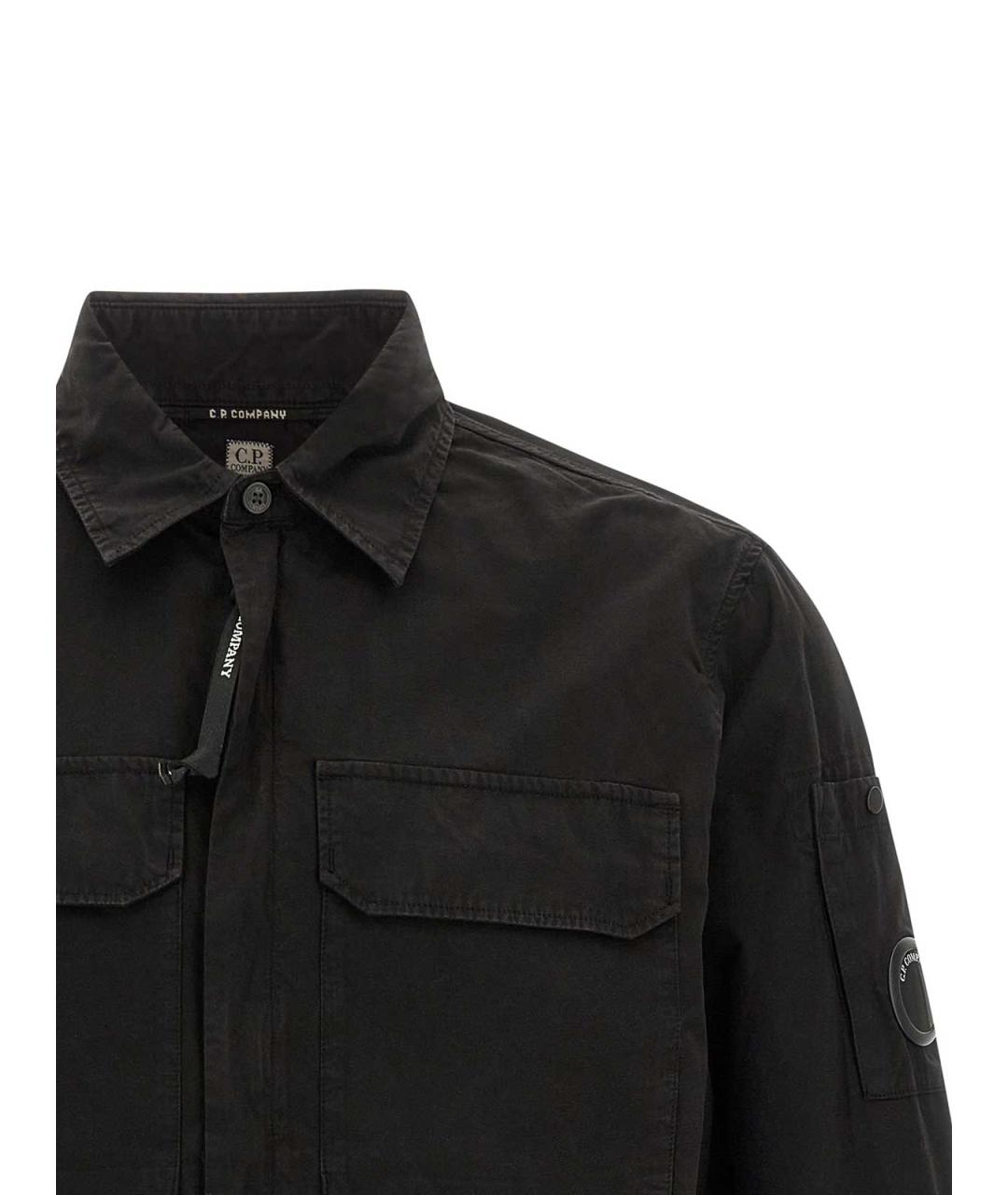 CP COMPANY Черная хлопковая кэжуал рубашка, фото 3