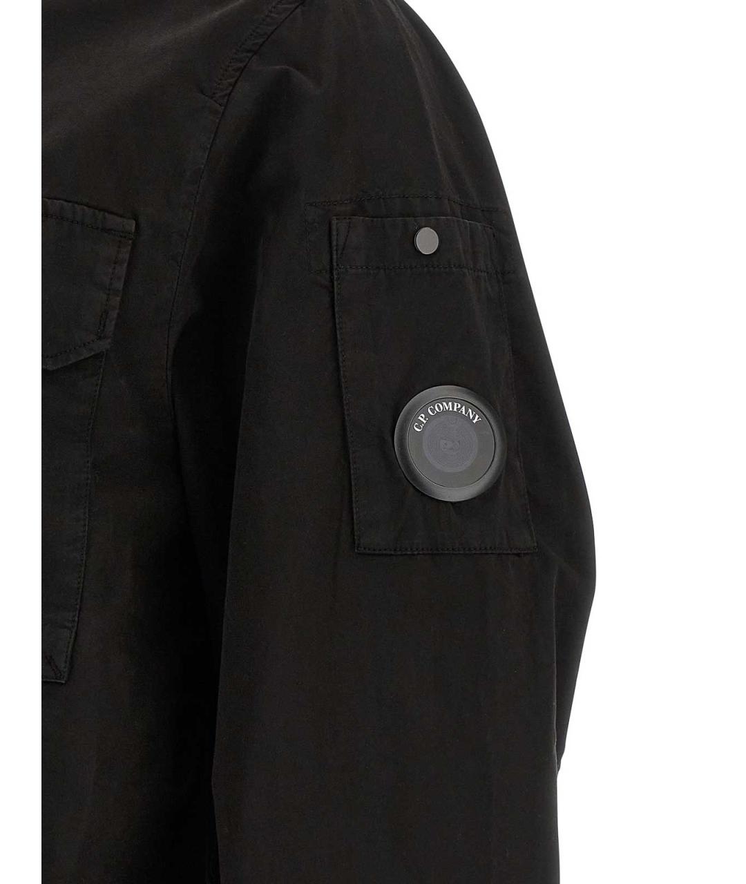 CP COMPANY Черная хлопковая кэжуал рубашка, фото 4