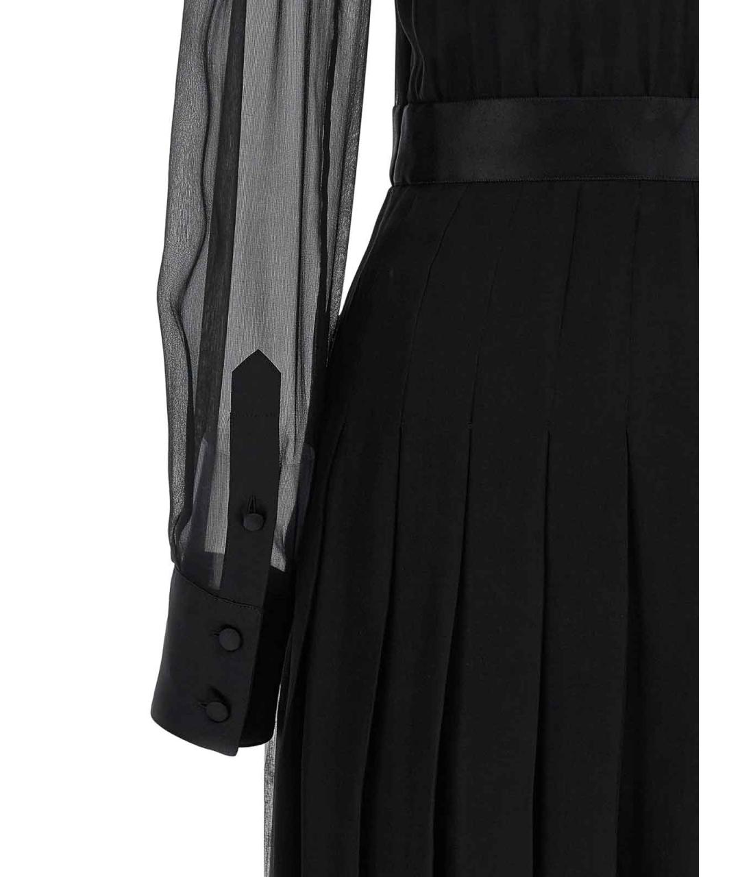 DOLCE&GABBANA Черное шелковое вечернее платье, фото 4