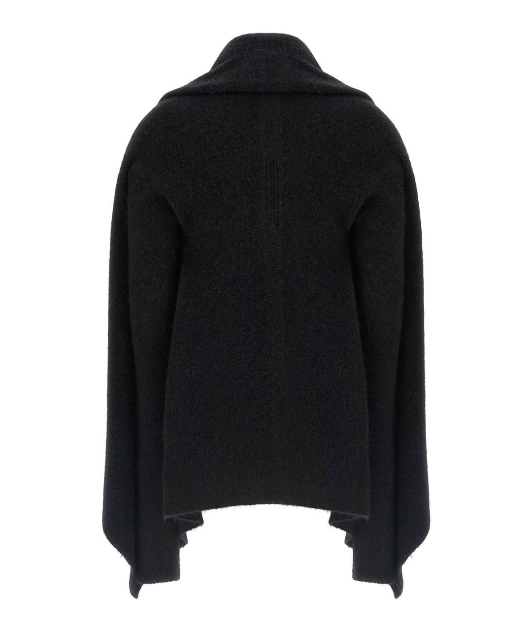 RICK OWENS Черный шерстяной кардиган, фото 2