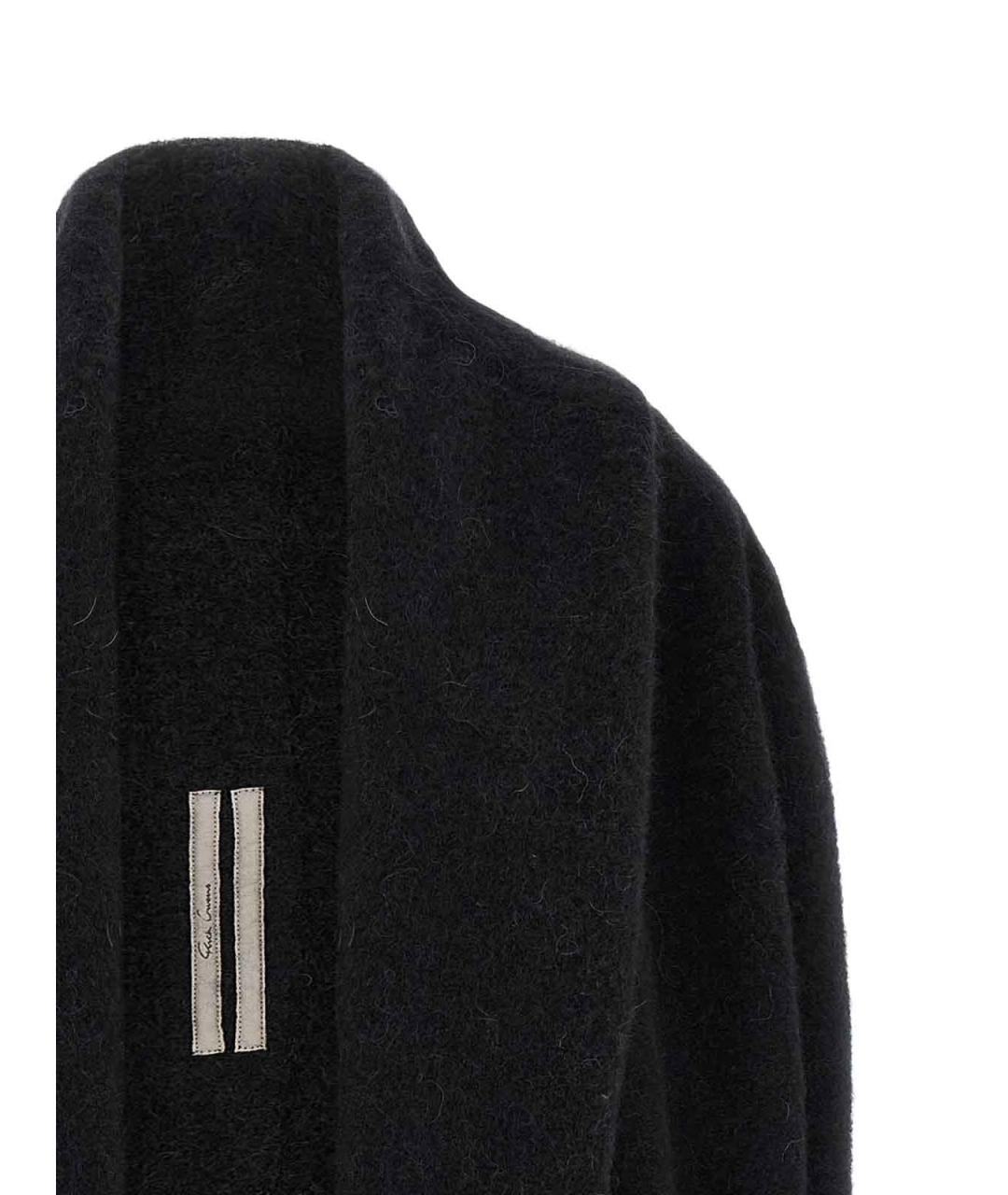RICK OWENS Черный шерстяной кардиган, фото 3