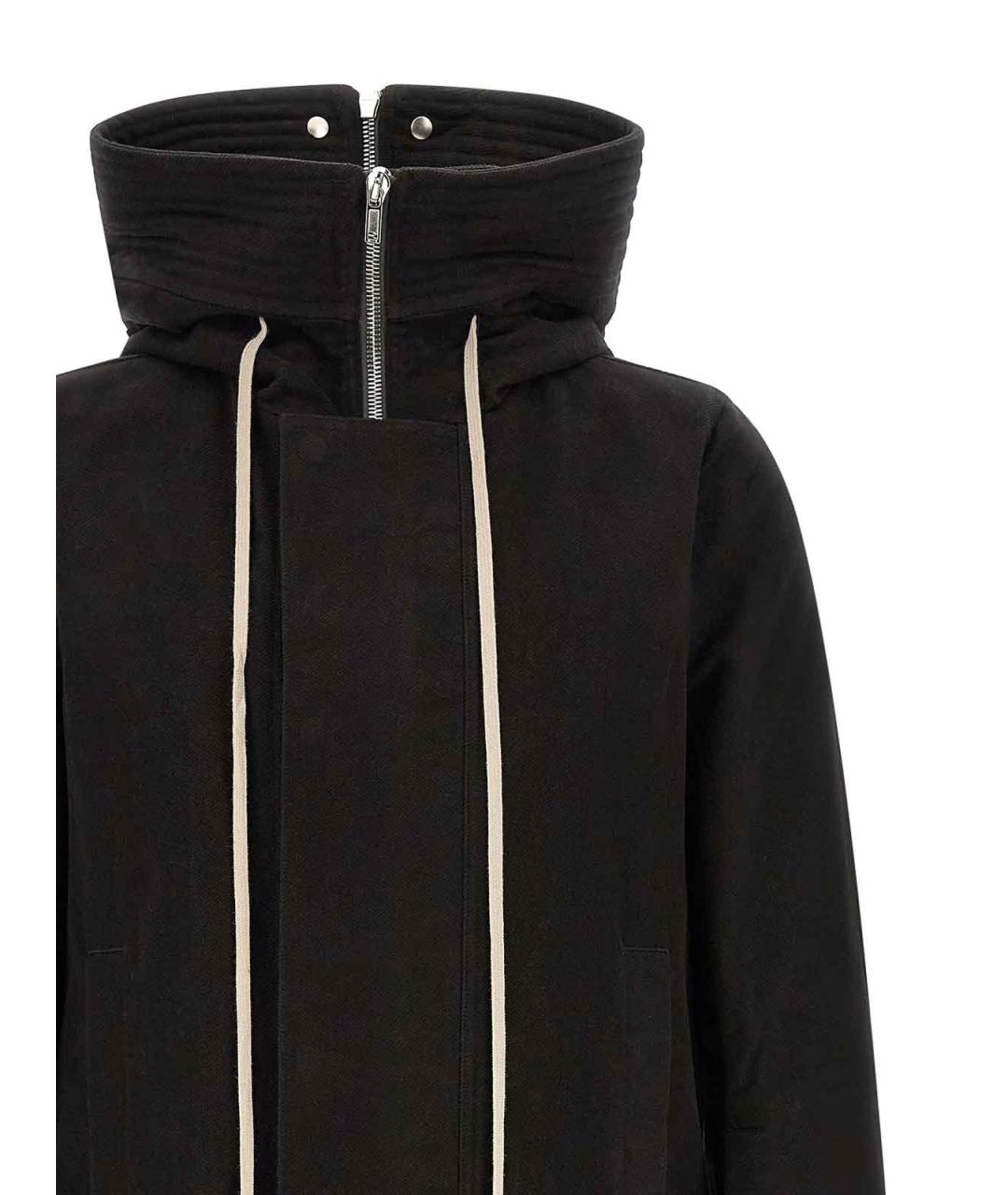 RICK OWENS Черная хлопковая парка, фото 3