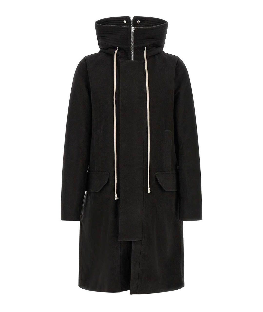 RICK OWENS Черная хлопковая парка, фото 1