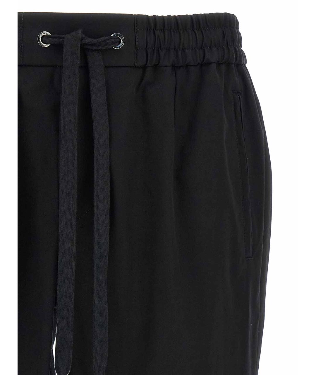 DOLCE&GABBANA Черные хлопковые повседневные брюки, фото 3