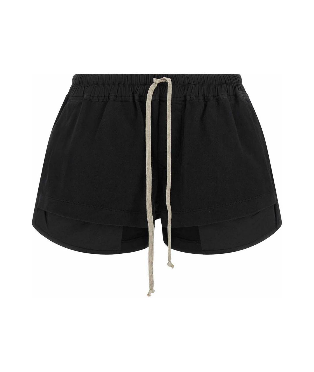 RICK OWENS DRKSHDW Черные хлопковые шорты, фото 1
