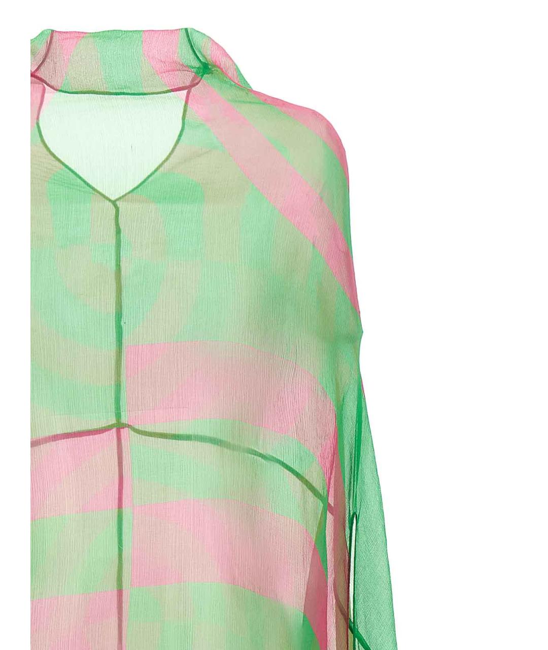 DRIES VAN NOTEN Зеленое шелковое коктейльное платье, фото 3