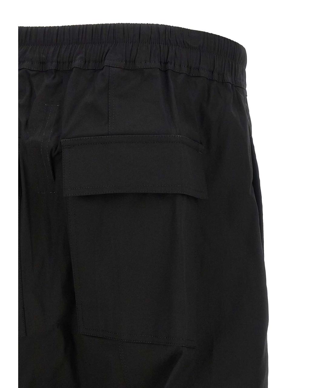 RICK OWENS Черные хлопковые шорты, фото 4