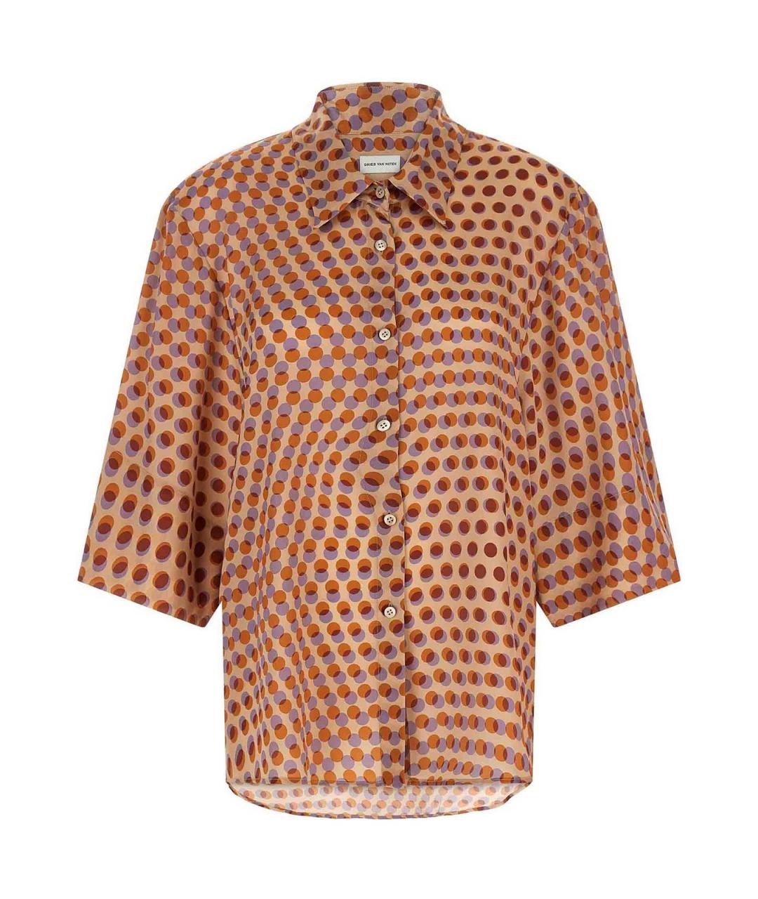 DRIES VAN NOTEN Мульти шелковая рубашка, фото 1