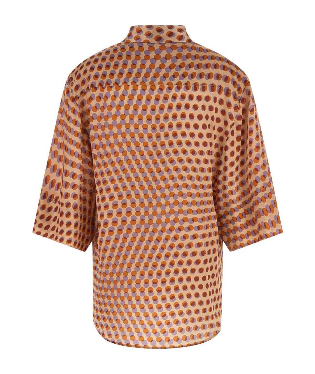 DRIES VAN NOTEN Мульти шелковая рубашка, фото 2