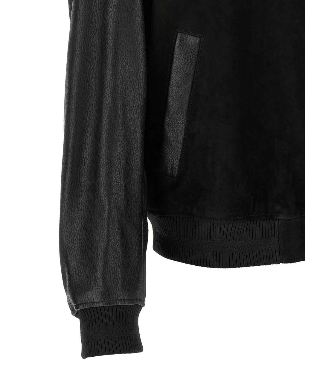 HUGO BOSS Черная кожаная куртка, фото 4