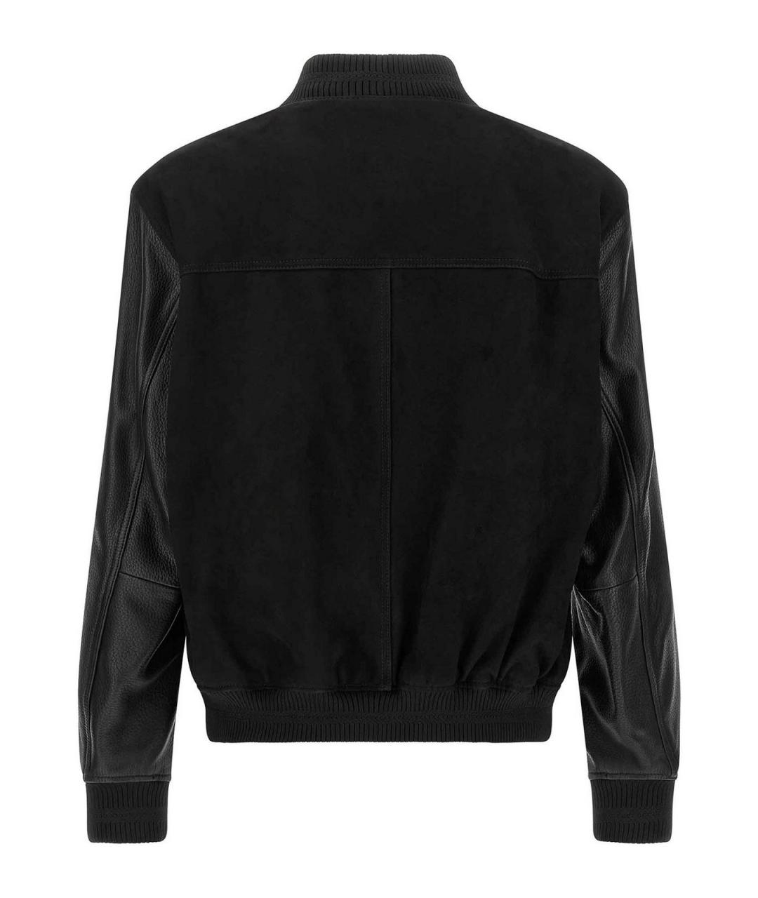 HUGO BOSS Черная кожаная куртка, фото 2
