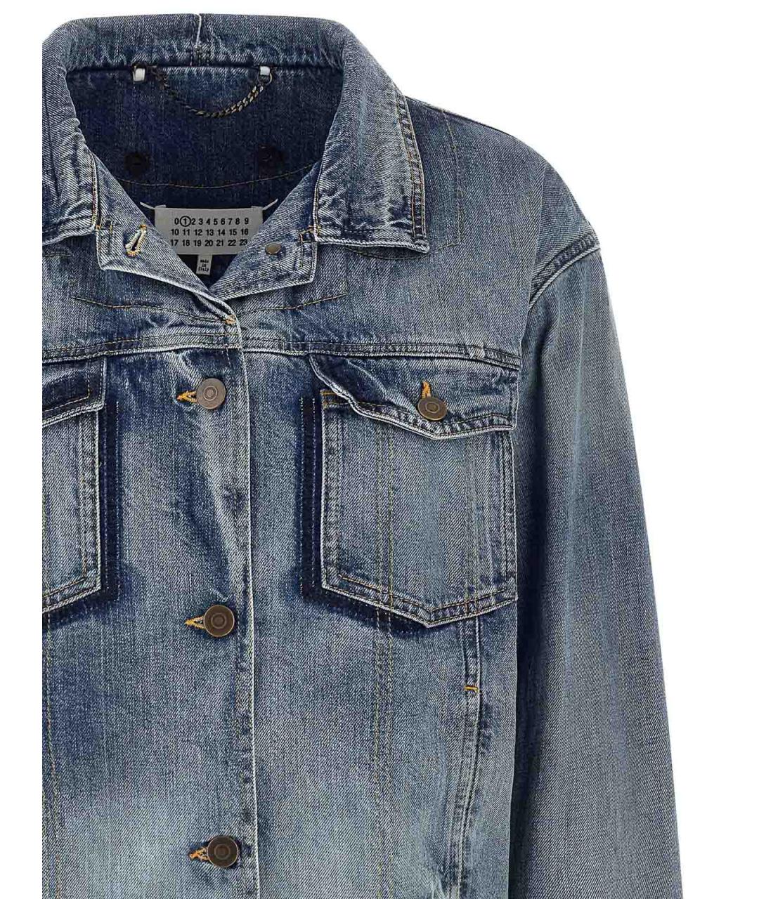 MAISON MARGIELA Синяя хлопковая куртка, фото 3