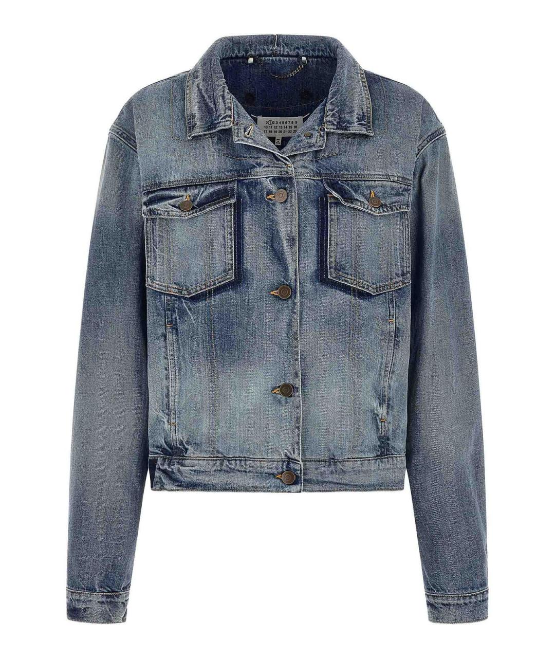 MAISON MARGIELA Синяя хлопковая куртка, фото 1