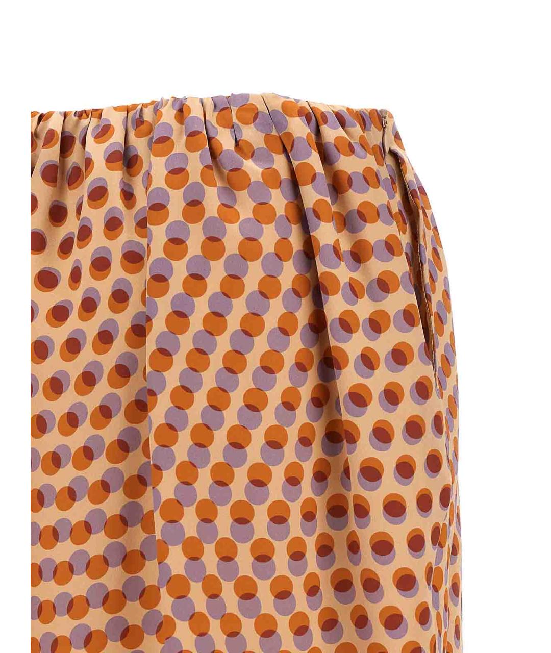 DRIES VAN NOTEN Мульти шелковая юбка миди, фото 4