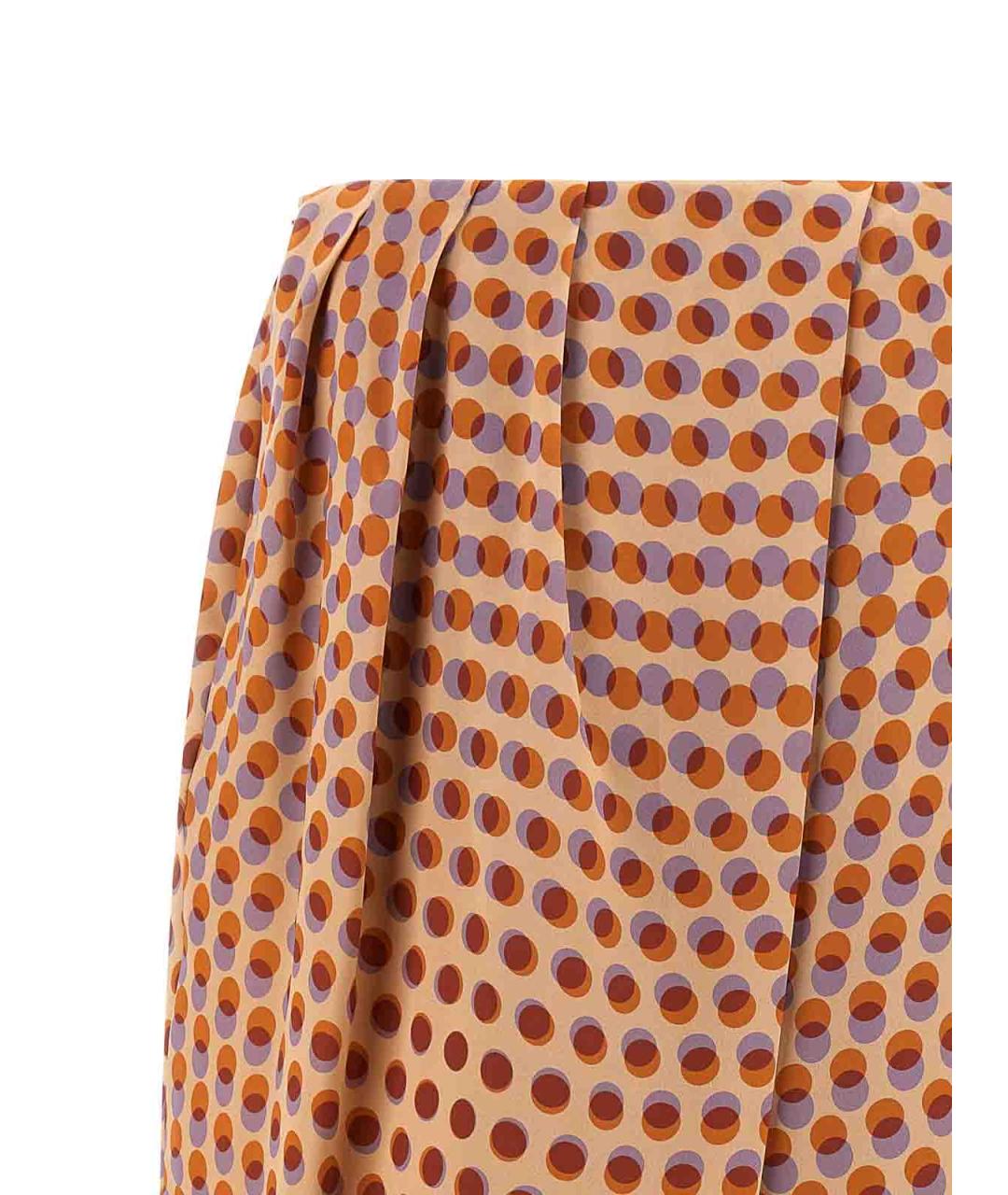 DRIES VAN NOTEN Мульти шелковая юбка миди, фото 3