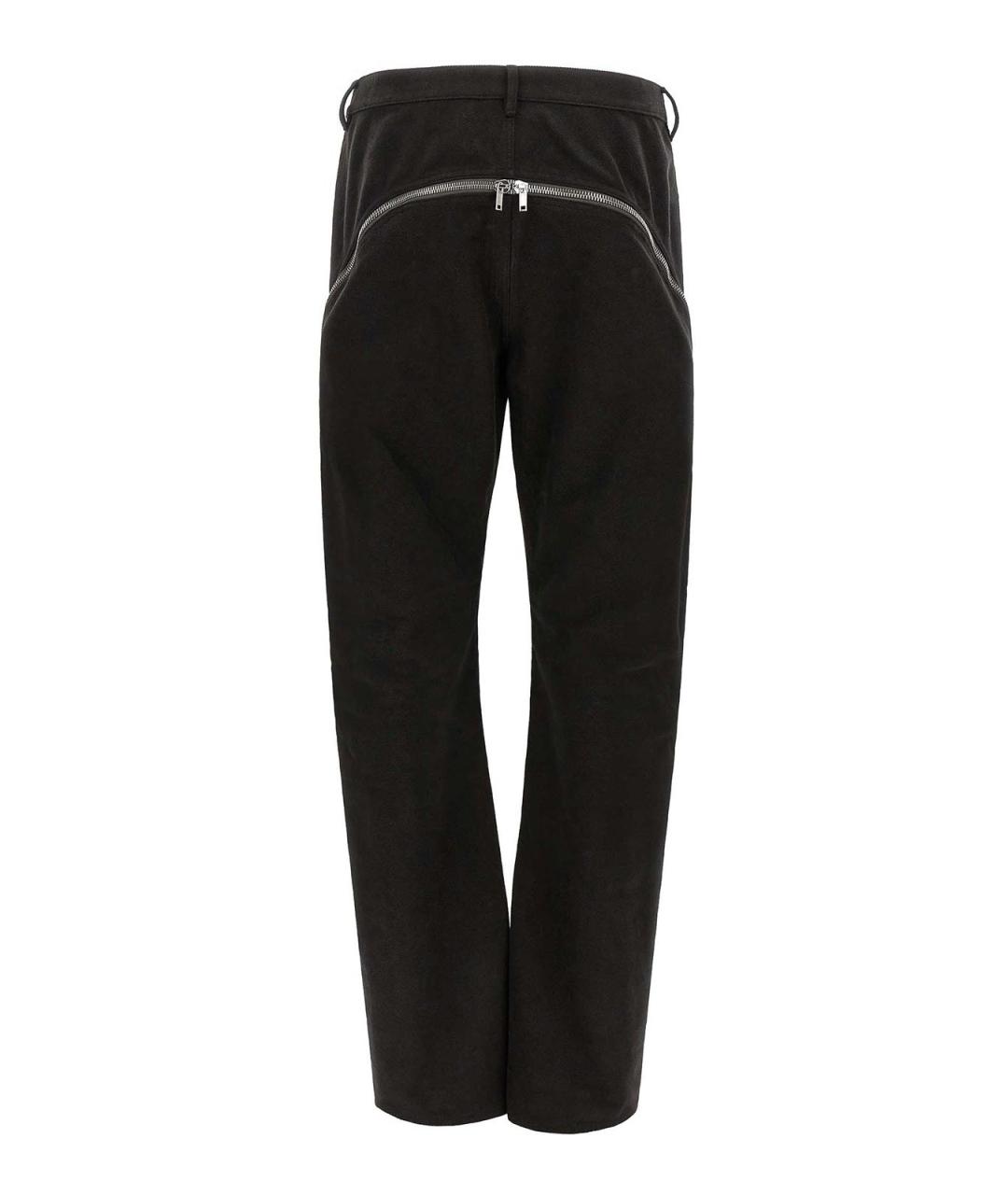 RICK OWENS Черные хлопковые прямые джинсы, фото 2