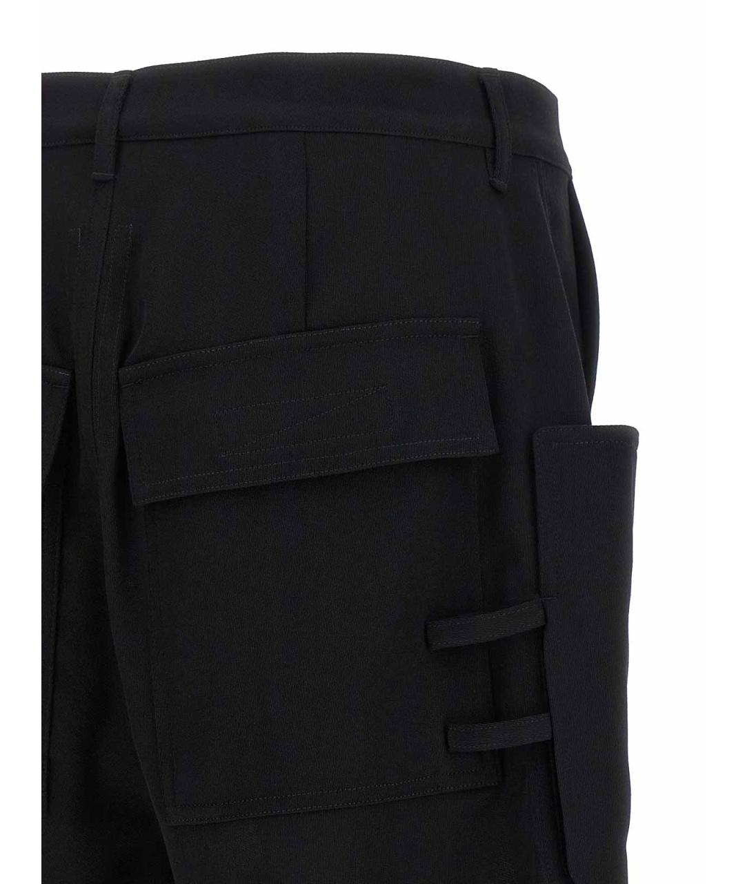 RICK OWENS Черные шерстяные шорты, фото 4