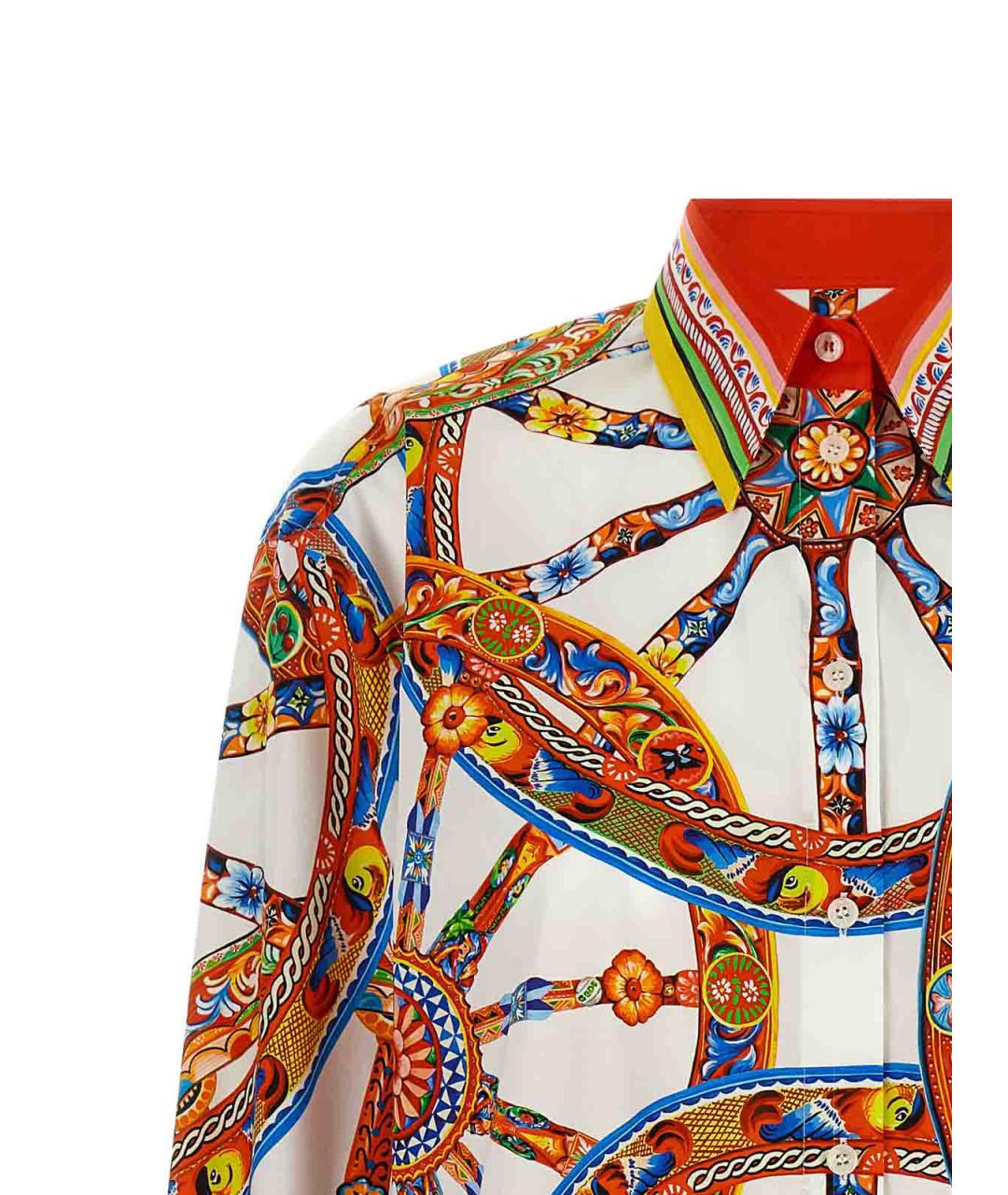 DOLCE&GABBANA Мульти хлопковая рубашка, фото 3