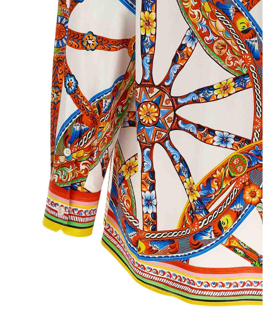 DOLCE&GABBANA Мульти хлопковая рубашка, фото 4