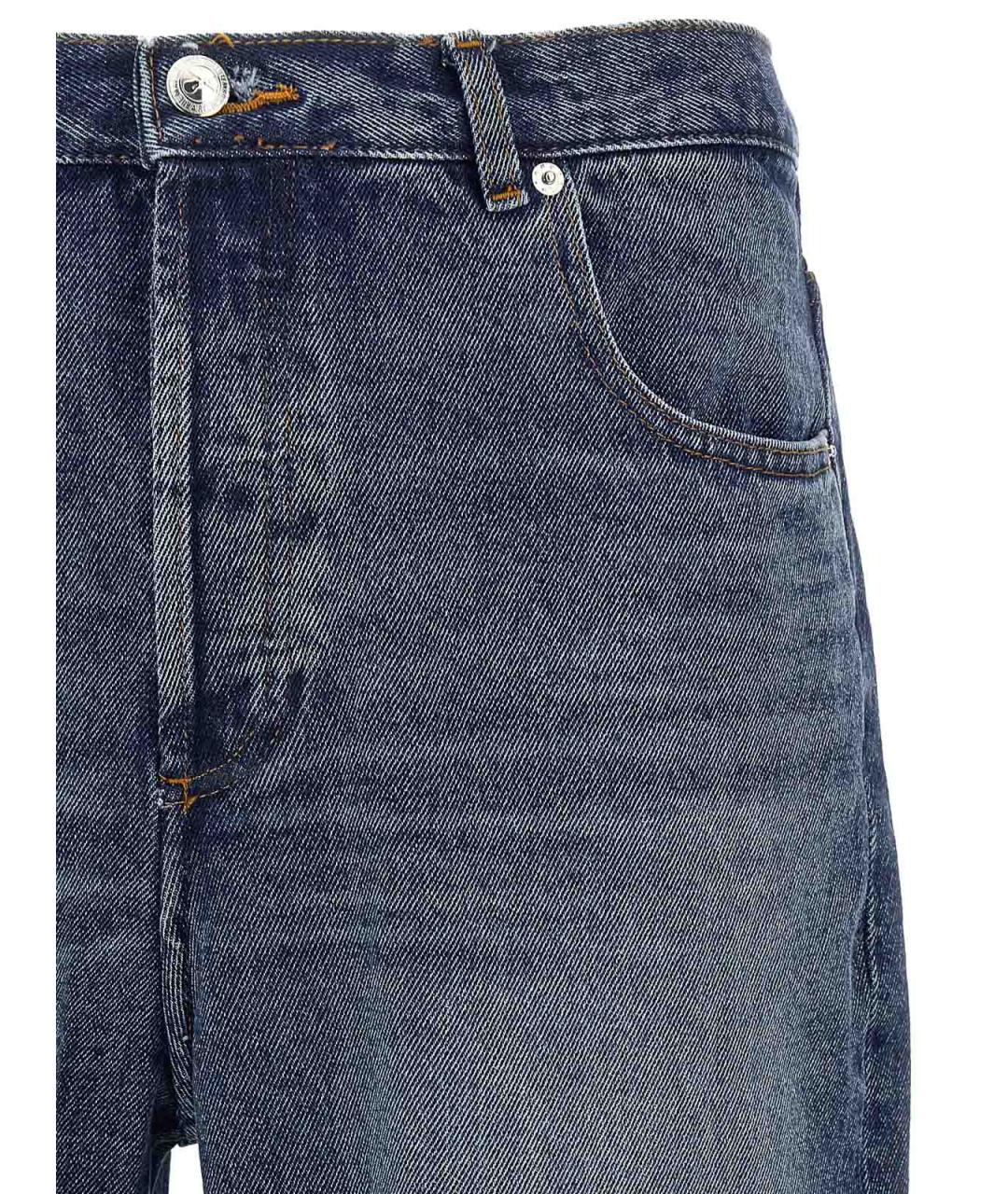 A.P.C. Синие хлопковые прямые джинсы, фото 3
