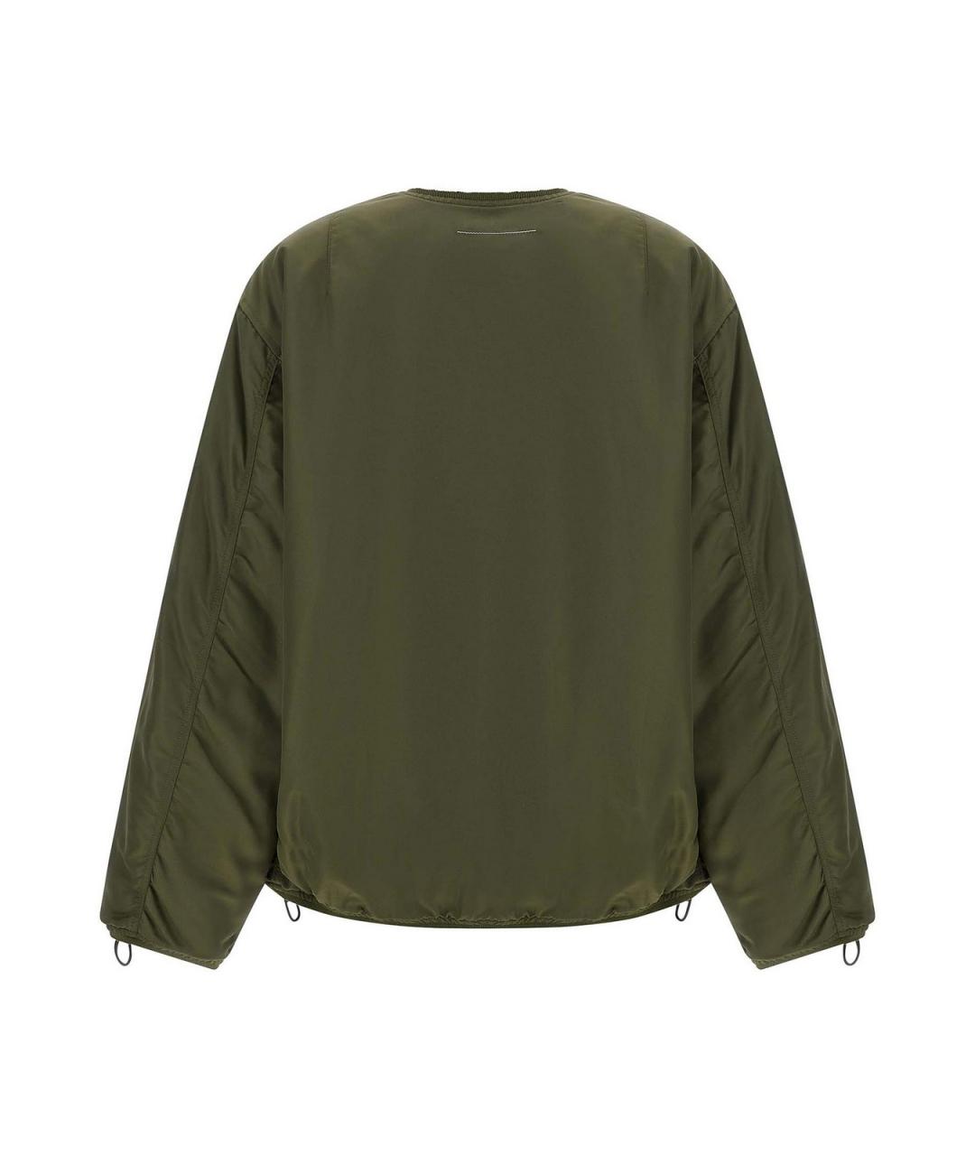 MM6 MAISON MARGIELA Хаки полиэстеровая куртка, фото 2