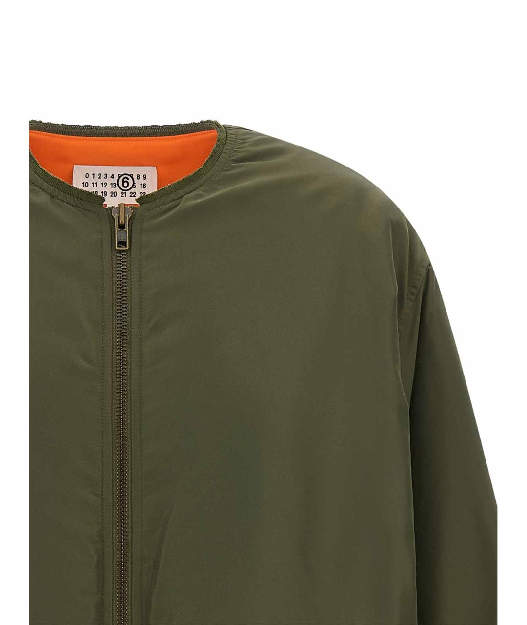MM6 MAISON MARGIELA Хаки полиэстеровая куртка, фото 3