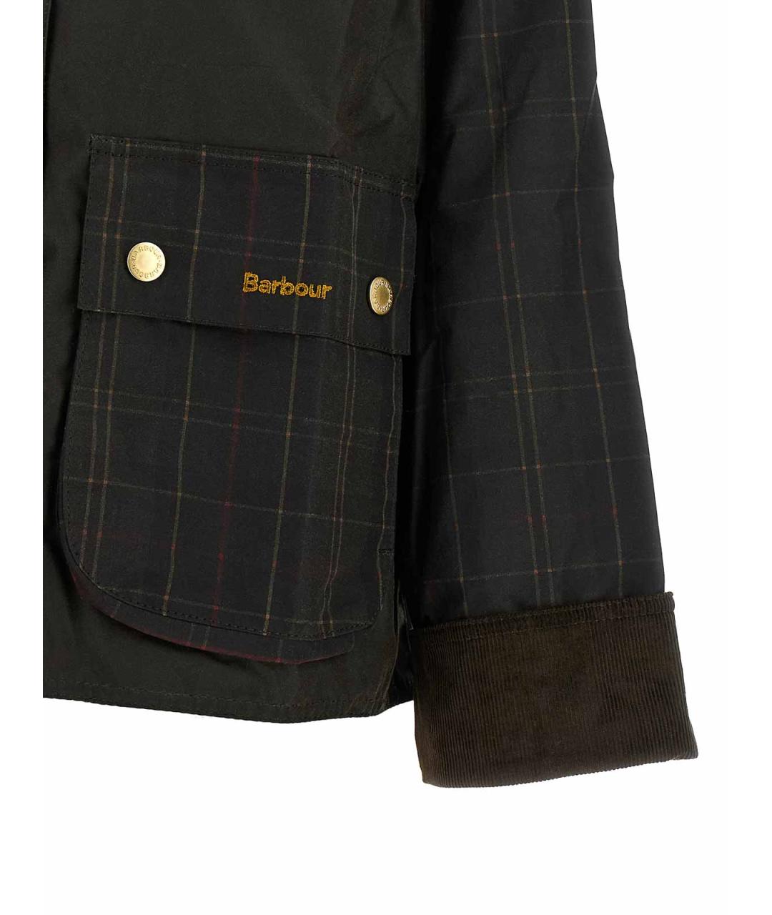 BARBOUR Зеленая хлопковая куртка, фото 4