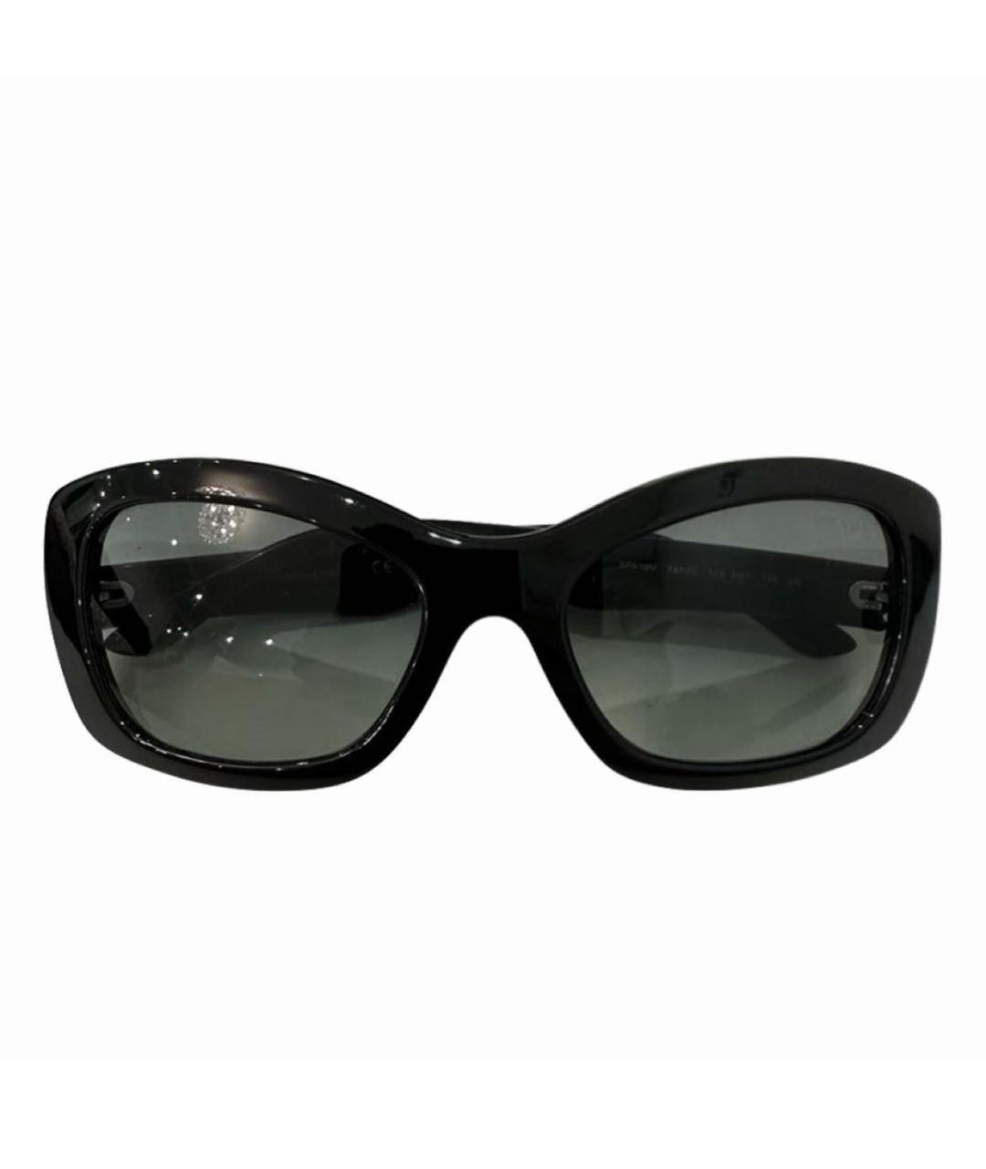 PRADA Черные пластиковые солнцезащитные очки, фото 1